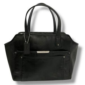 Coach Taylor Bette Classic Black Leather Mini Tote Shoulder Bag Handbag